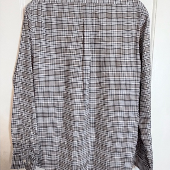 Brooks Brothers Brown Blue Checkered Shirt 100% American Supima Cotton Med - Picture 6 of 9
